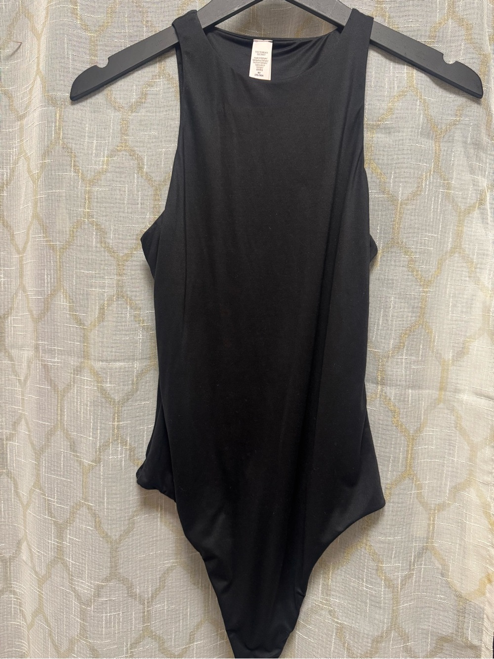 Victoria's Secret Black Sleeveless High-Neck Bodysuit. BMWT